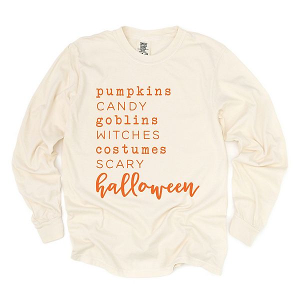 

Футболка с длинным рукавом Halloween words Simply Sage Market, Ivory, Зеленый, Футболка с длинным рукавом Halloween words Simply Sage Market, Ivory