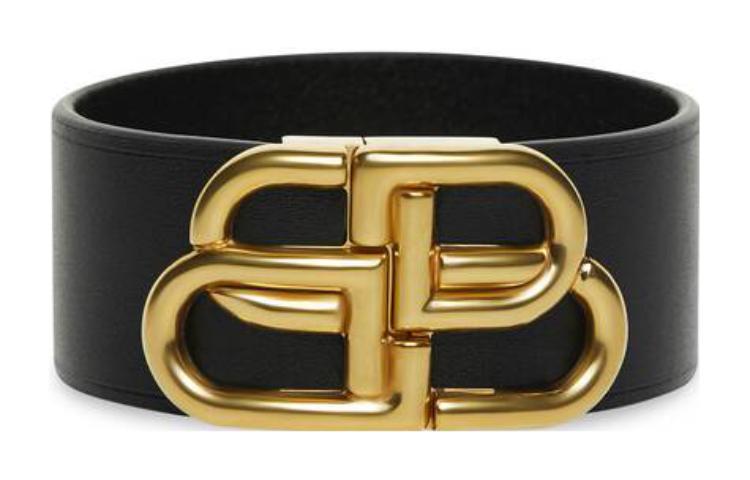 

Кожаный браслет из коровьей кожи для женщин Balenciaga, черный