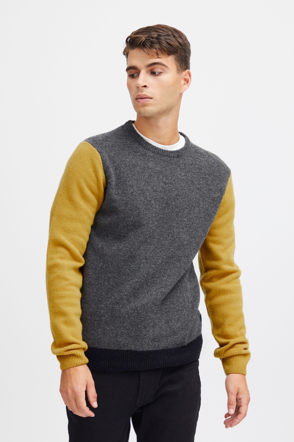 

Пуловер CASUAL FRIDAY Strick CFKarl crew lambswool knit 20504789, серый