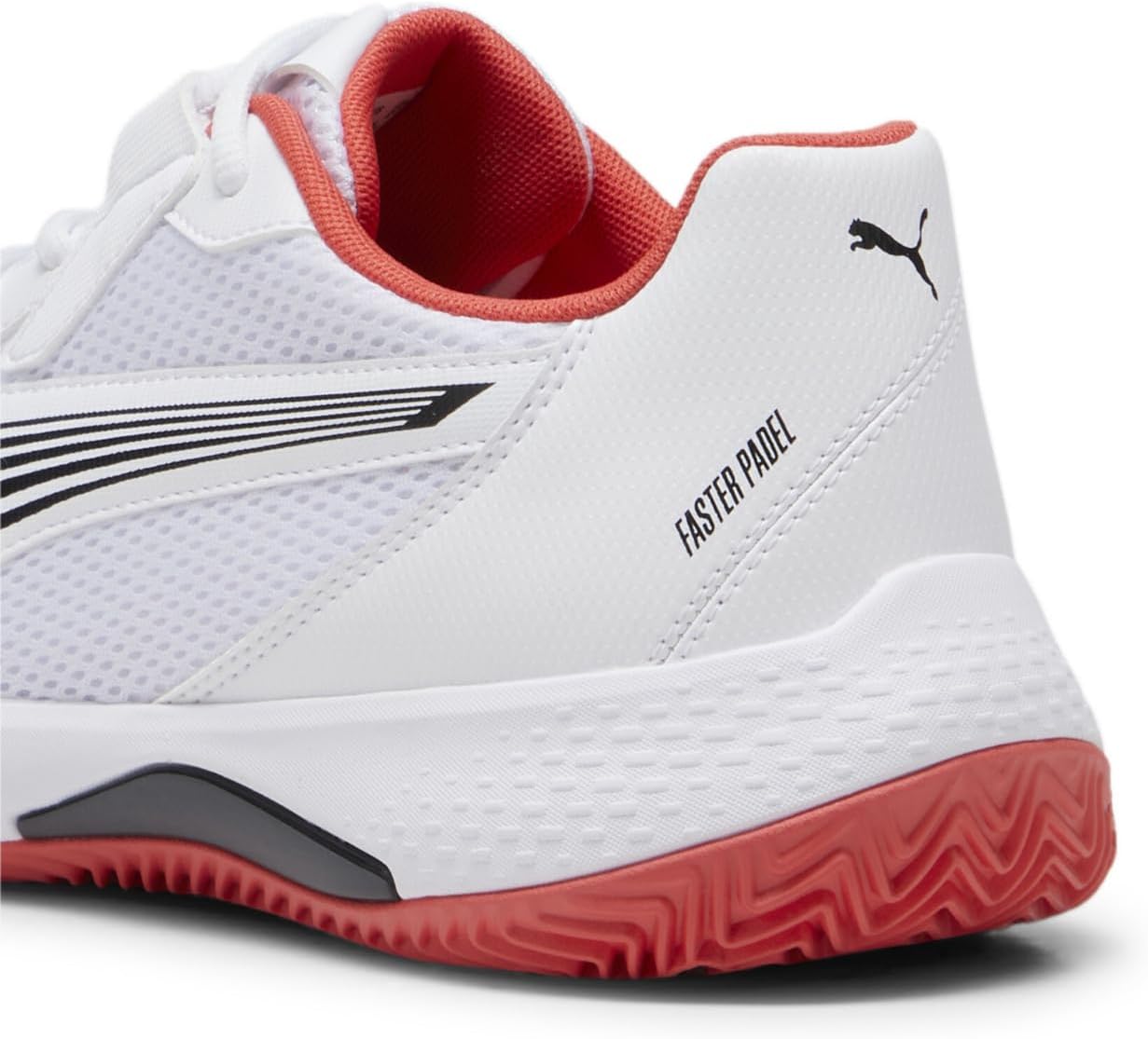 Мужские кроссовки Puma Nova Court для пикабола, белый/черный/красный — фото 2