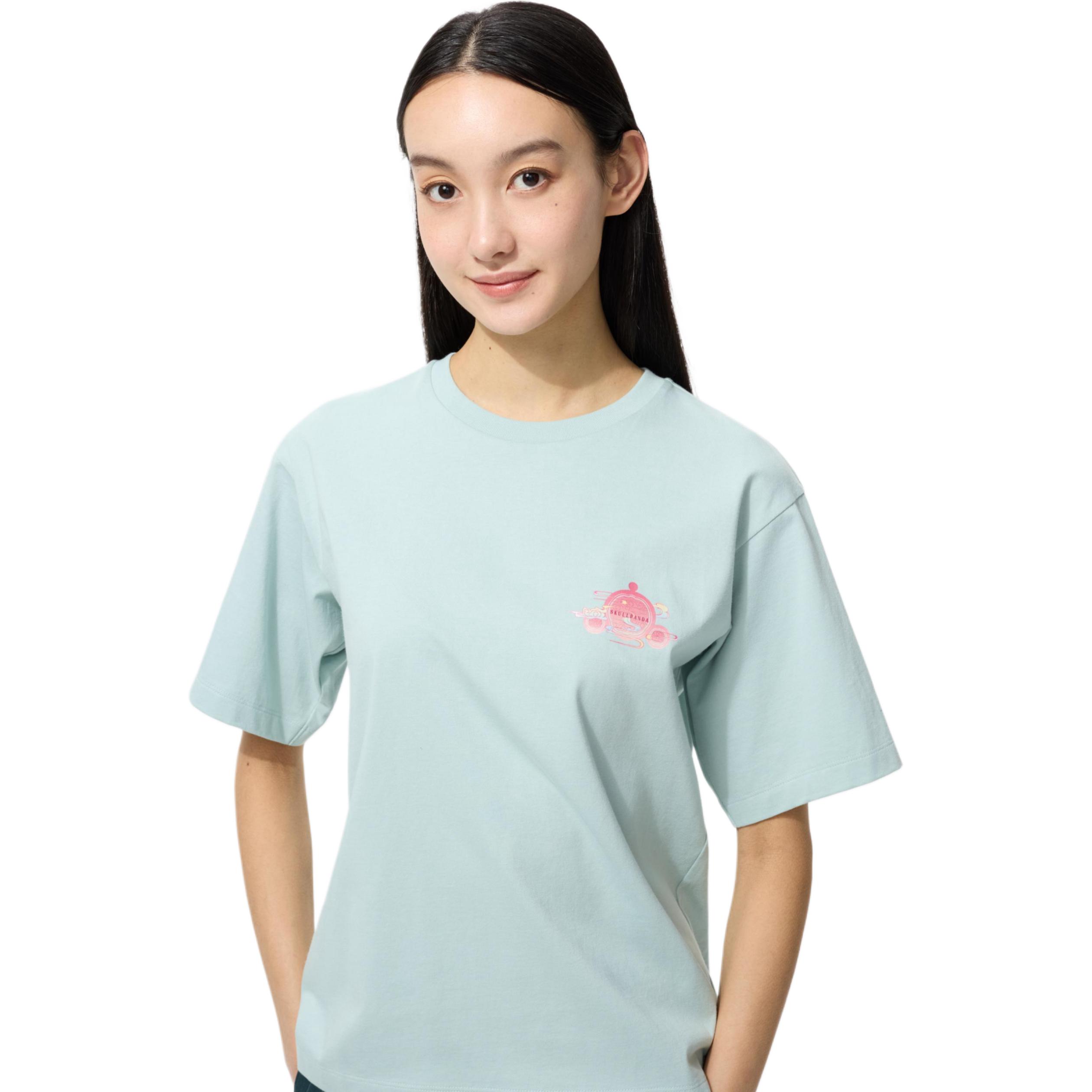 UNIQLO Футболка POP MART Regular женская green — фото 4