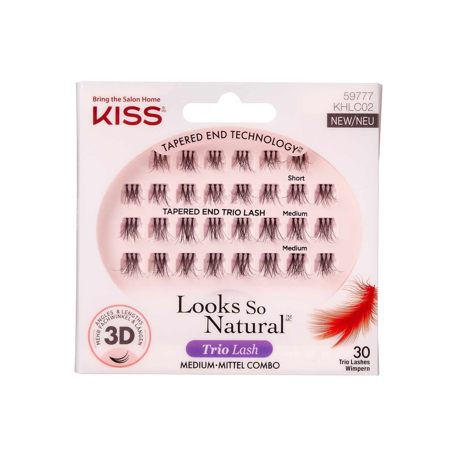 

Искусственные ресницы trio lashes lavish Kiss, количество 1 шт.