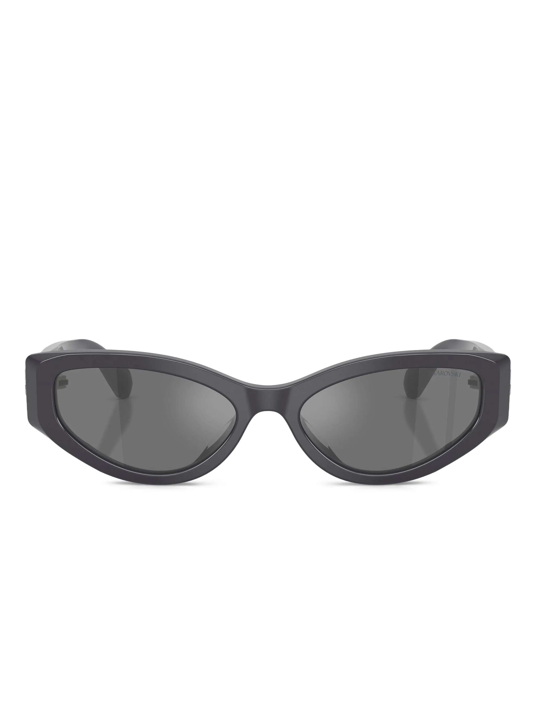 

Солнцезащитные очки в оправе кошачий глаз с кристаллами Swarovski, серый