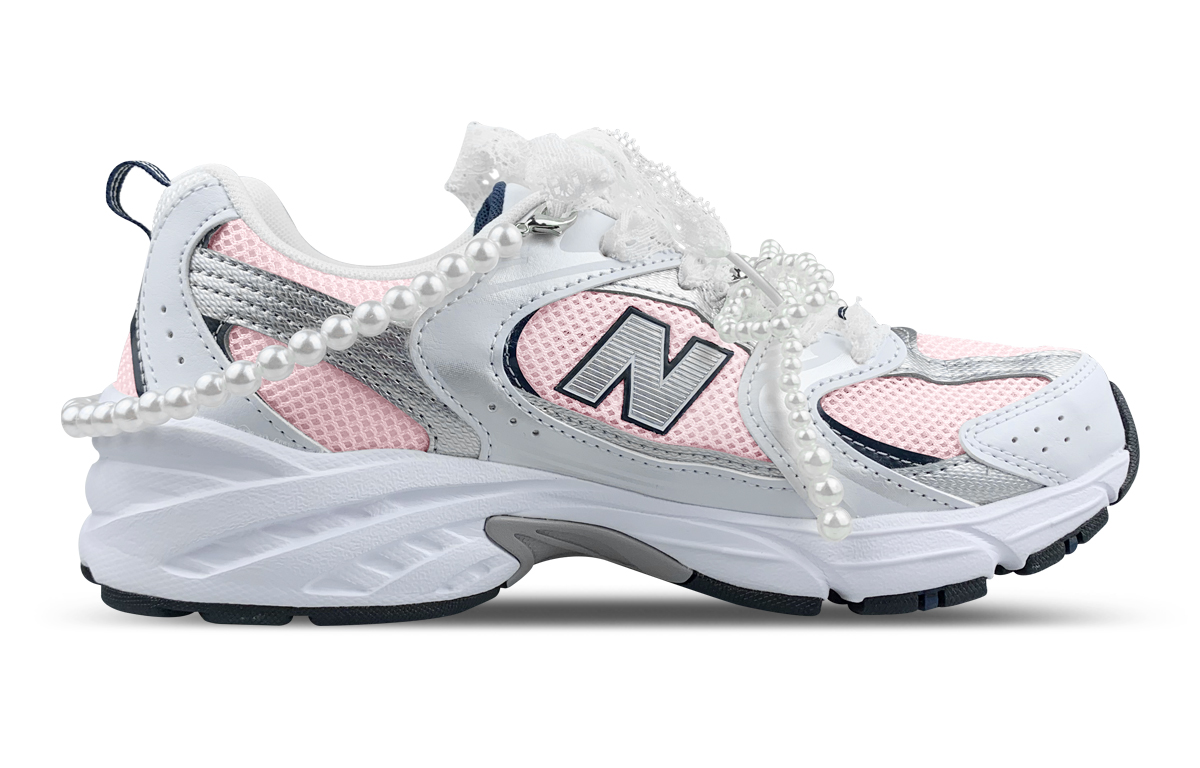 New Balance NB 530 Low top детские повседневные кроссовки Pink Ballet Unisex — фото 3