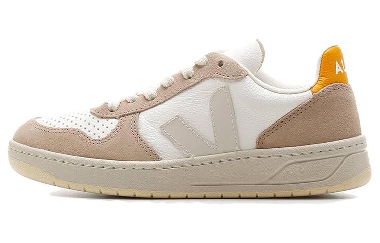 

Кроссовки женские Lifestyle V-10 С Низким берцем Белого /коричневого цвета Veja