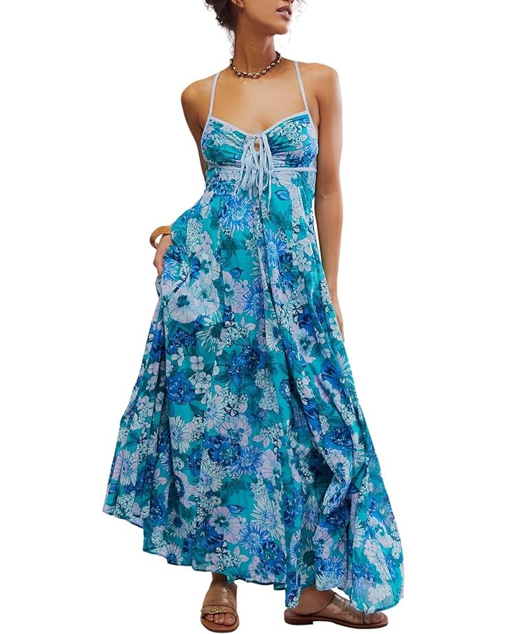 

Платье Free People Dream Weaver Maxi, цвет Aqua Combo