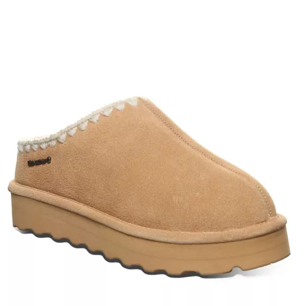 Вязаные крючком женские тапочки Martis Bearpaw, цвет iced coffee