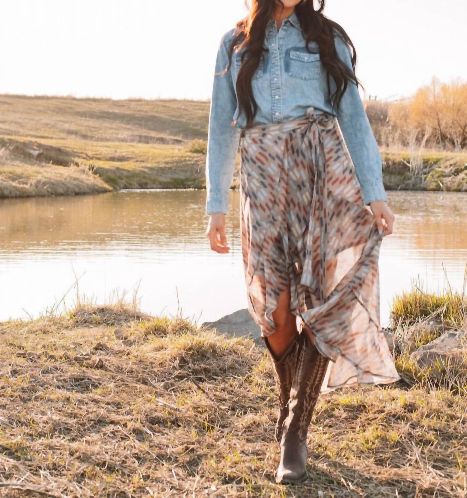 

Юбка Elias с узором TASHA POLIZZI, цвет patterned