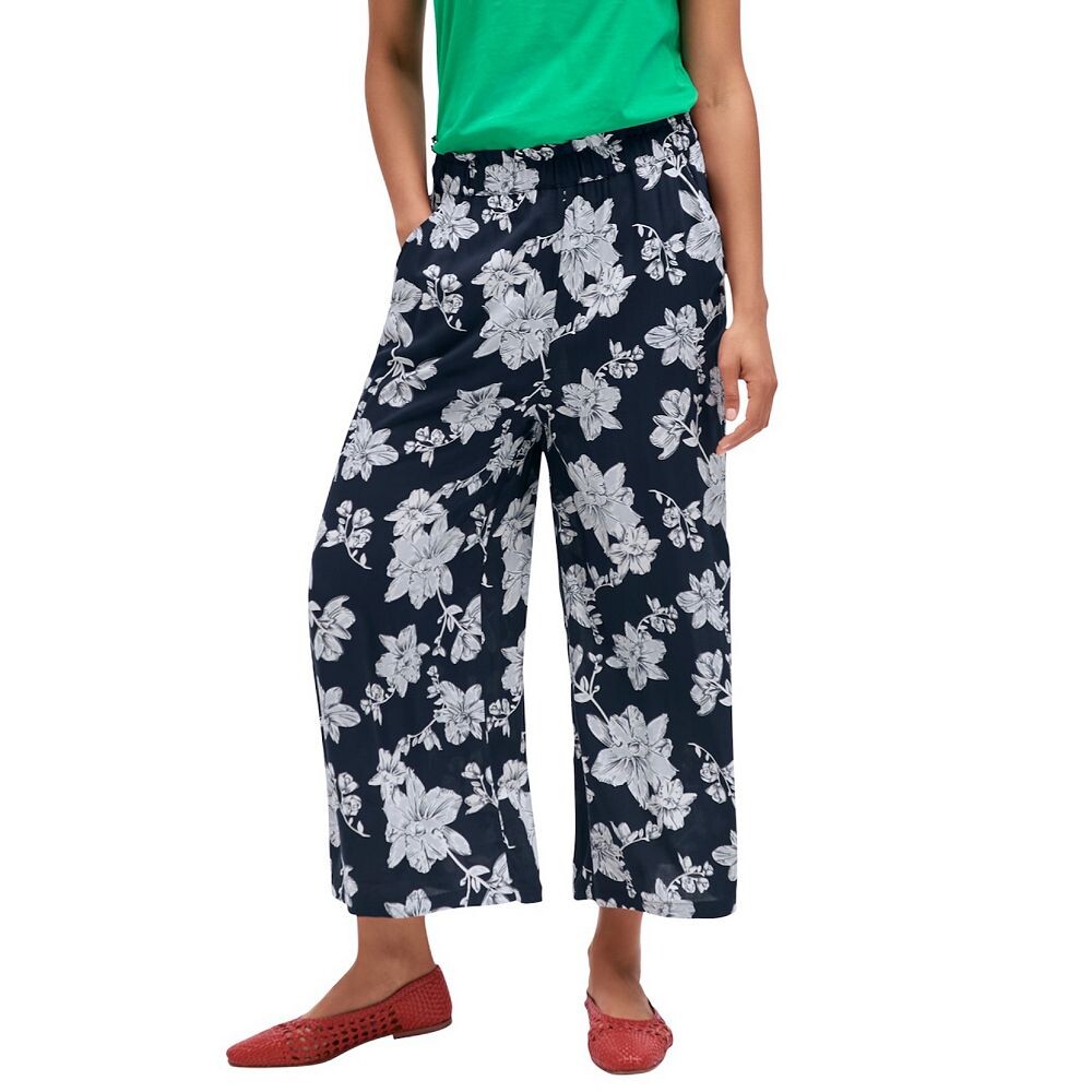 

Женские укороченные брюки больших размеров Ellos, цвет Navy Floral