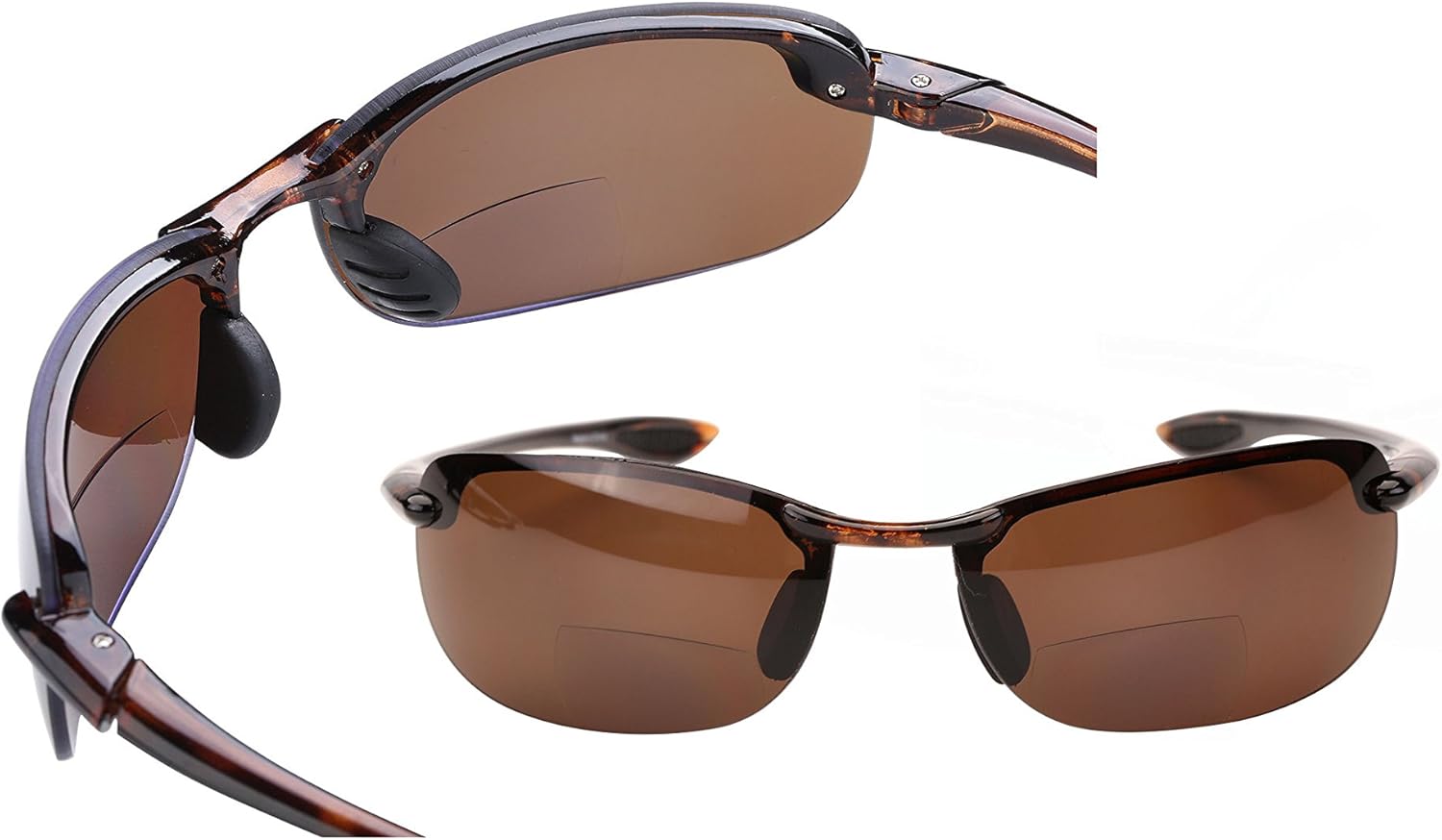 

Солнцезащитные очки Mass Vision 'The Raptor' (2 пары) с легкими поляризованными бифокальными линзами и максимальной защитой от ультрафиолетового излучения и бликов, Tortoise