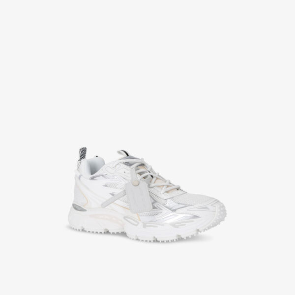 Низкие кроссовки Be right back из сетки и искусственной кожи Off-White C/O Virgil Abloh, белый — фото 3