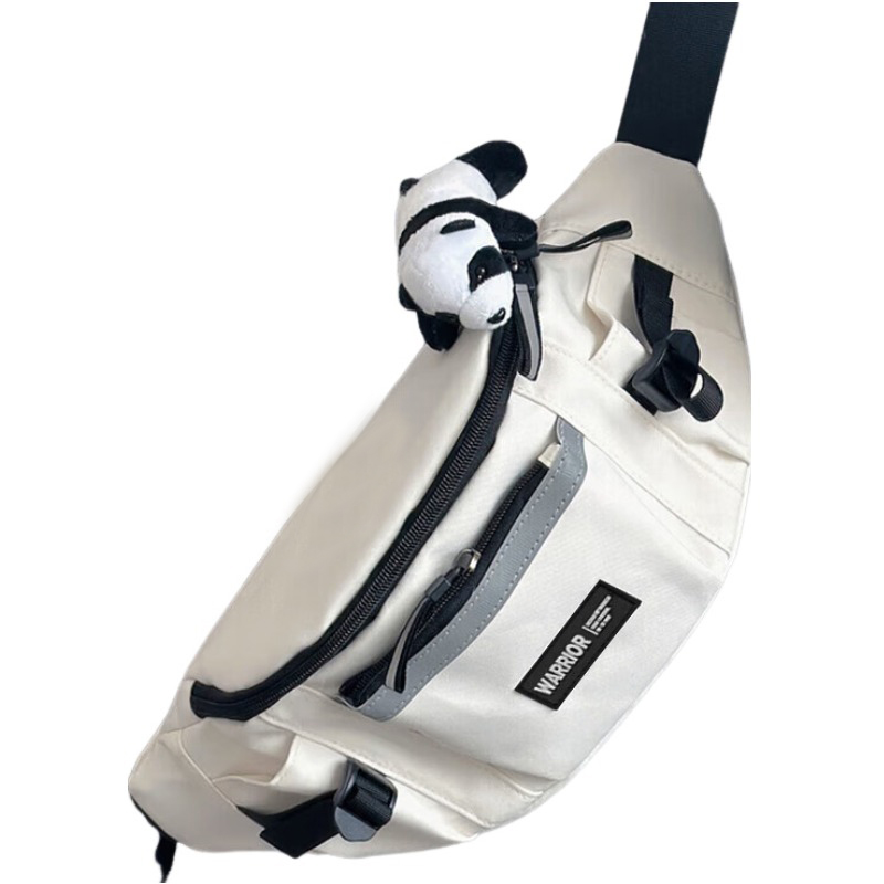 

Воин Нейлоновая Ткань Слинг-сумка, Поясная Сумка, Кроссбоди Унисекс Белый/Черный, Черный [Улучшенная]