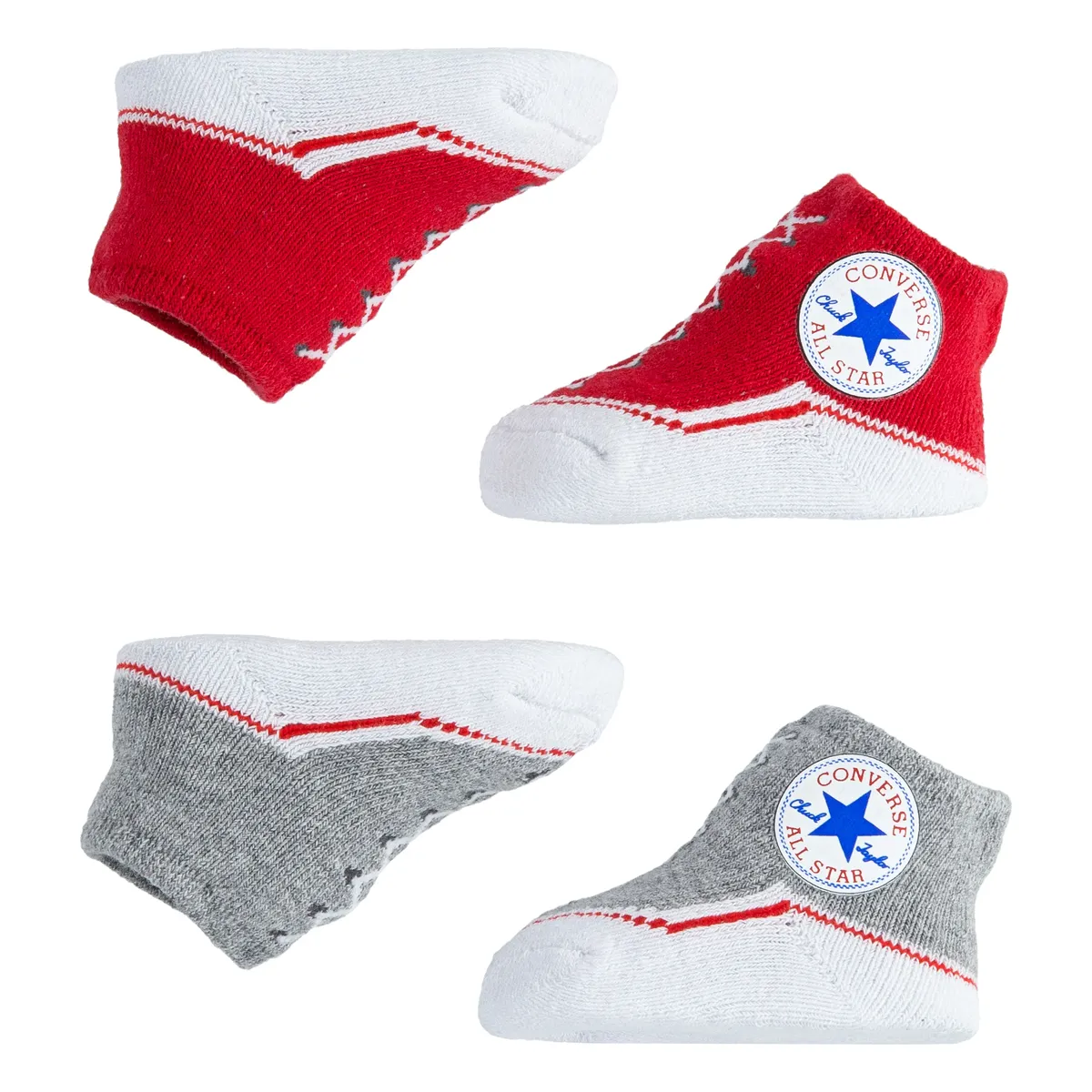 

Носки-конверсы "B 2 пары носков" Converse, серый