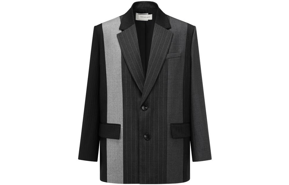 

Feng Chen Wang Мужской деловой костюм черный серый, Black Gray