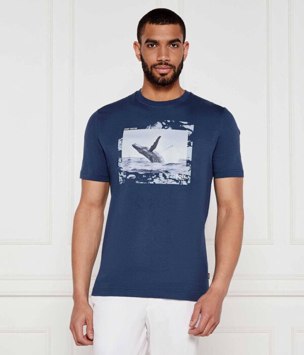 

Футболка te_dunetrace Regular fit Boss Orange, синий