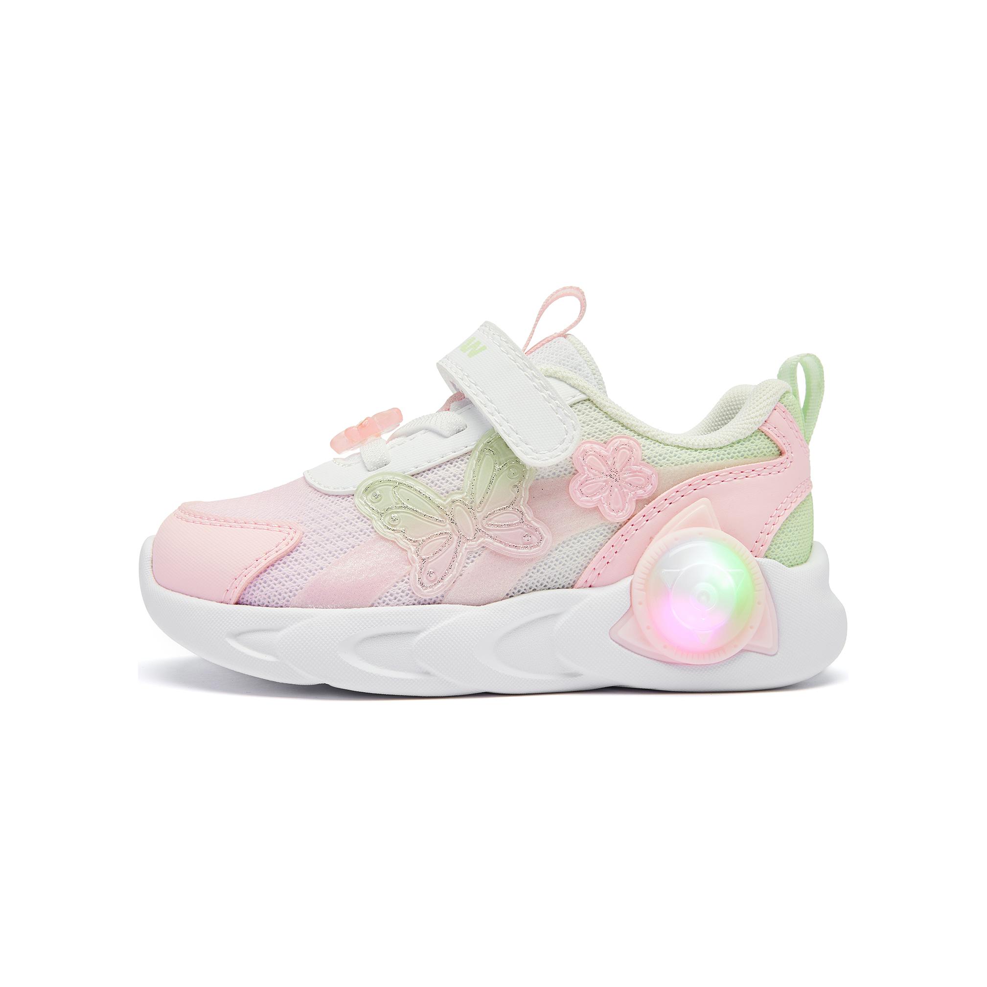 

QIAODAN Непромокаемые легкие низкие детские ботинки Pink Green Infant And Toddler