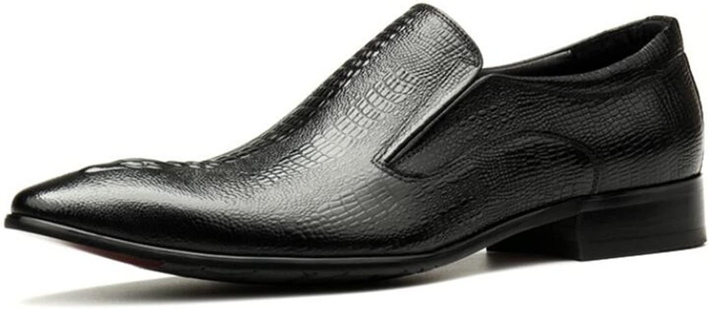 

Мужские кожаные туфли на свадьбу Оксфорды ручной работы Мужские кожаные классические туфли Формальная обувь Generic, черный