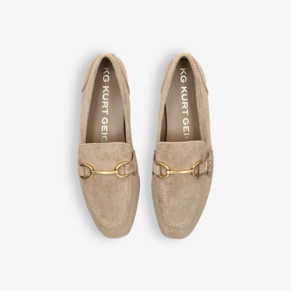 Замшевые лоферы madeline с цепочкой и цепочкой Kg Kurt Geiger, коричневый — фото 2