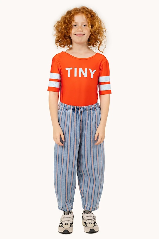 

Детские хлопковые брюки STRIPES MULTICOLOR PANT Tinycottons, синий