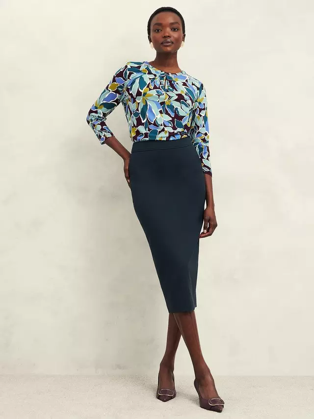 

Топ Hobbs Julia Graphic Print, цвет malbec/multi