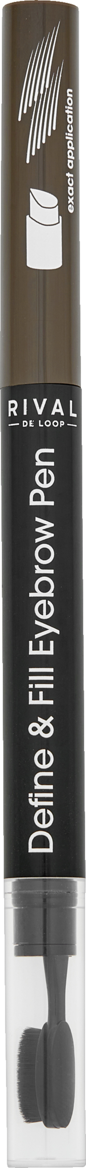 

Карандаш для бровей RIVAL DE LOOP Define & Fill Eyebrow Pen 02 Brunette