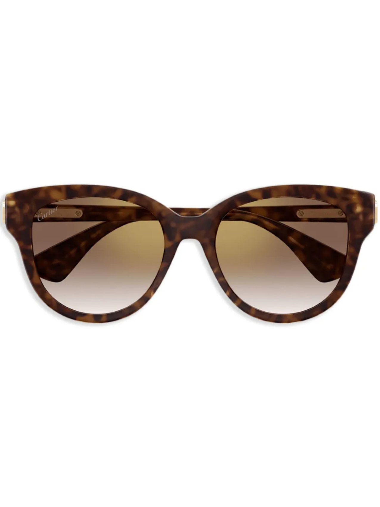 

Cartier Eyewear солнцезащитные очки в оправе 'кошачий глаз', коричневый