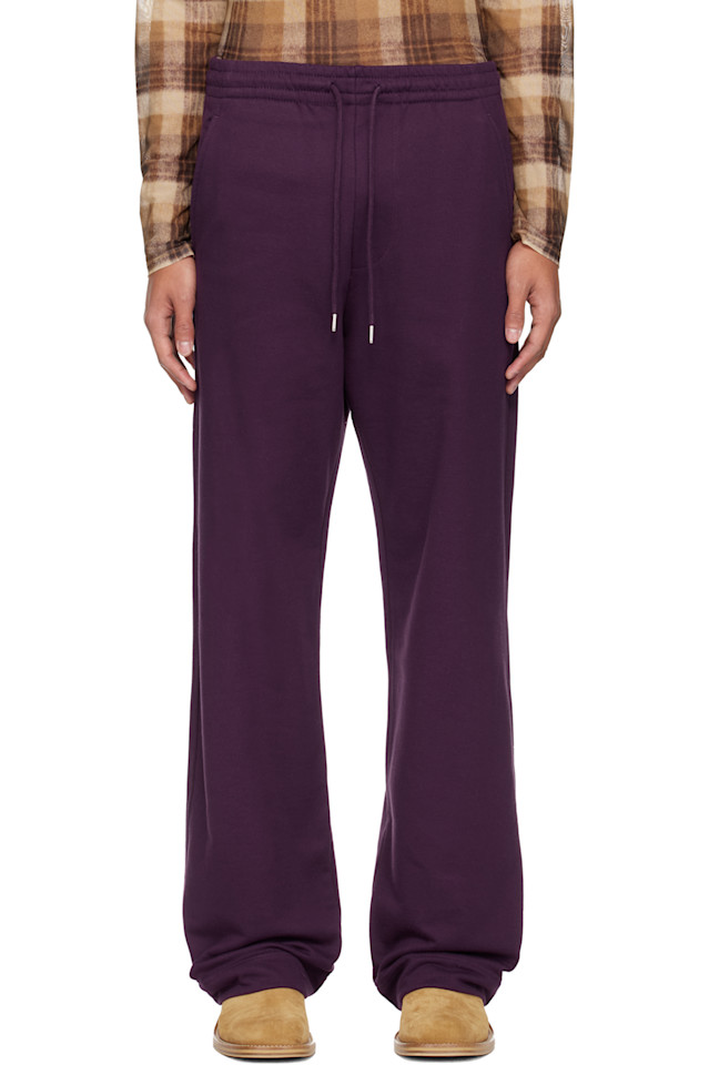 

Dries Van Noten Фиолетовые спортивные штаны на завязках