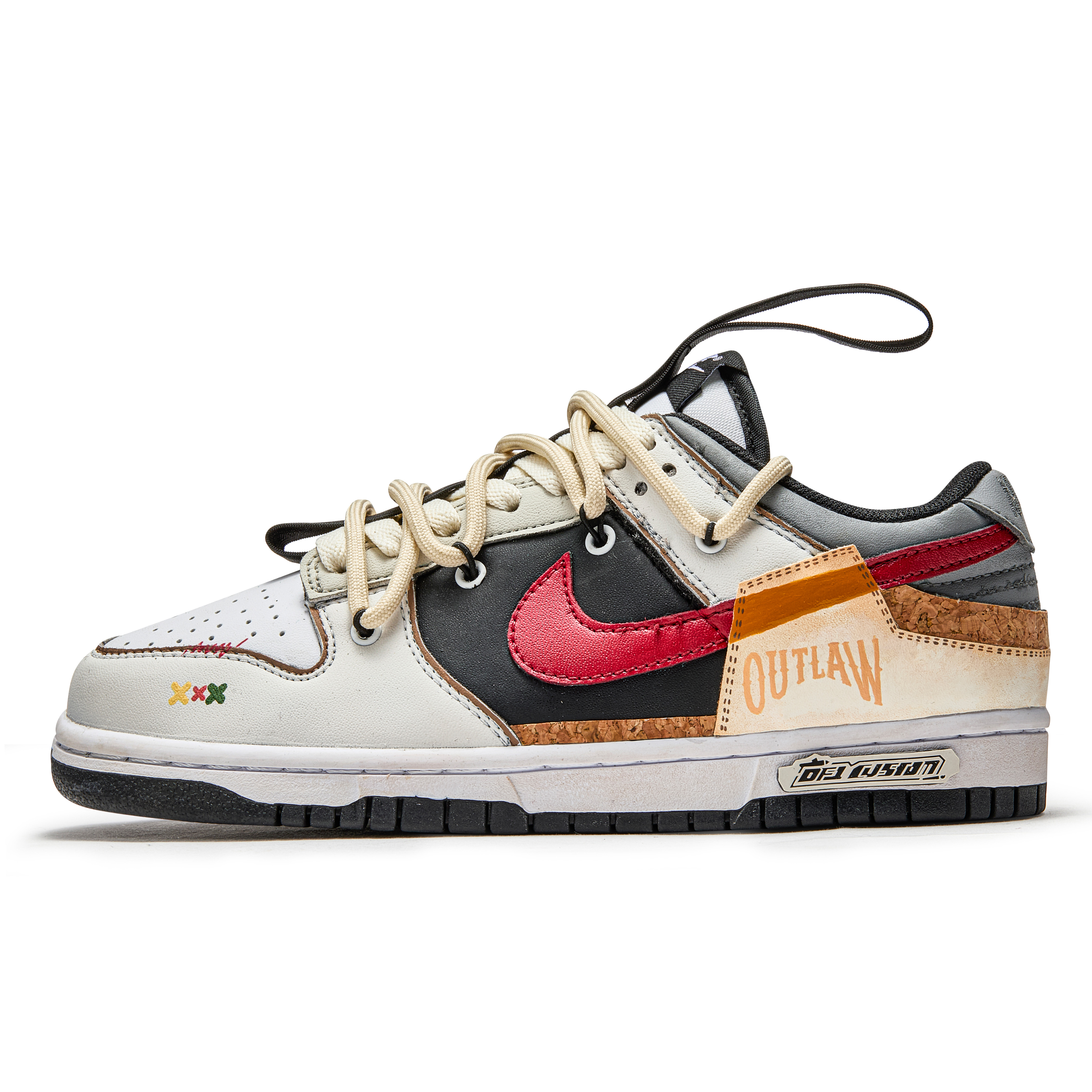 

Кроссовки Nike Dunk Skateboarding Shoes Women's Low-top Beige/Yellow, цвет Apricot Cream