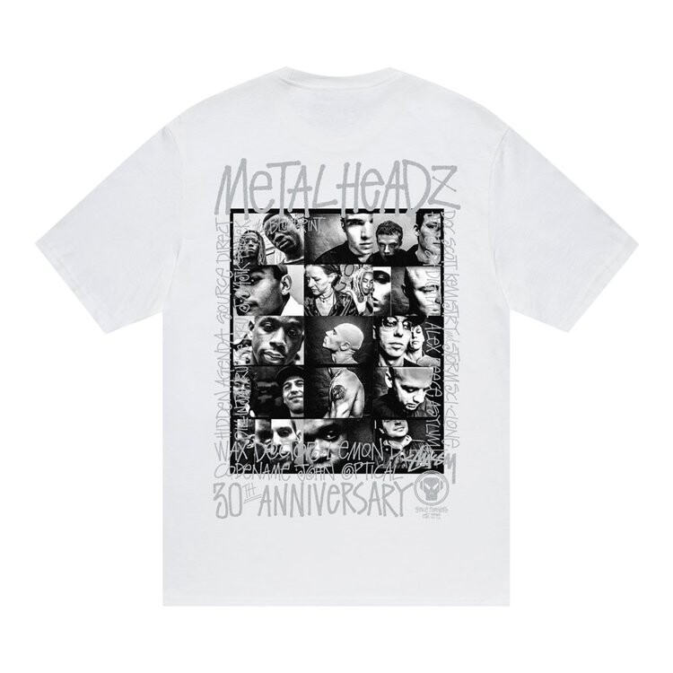 Футболка Stussy x Goldie Metalheadz 30 'White' — фото 3