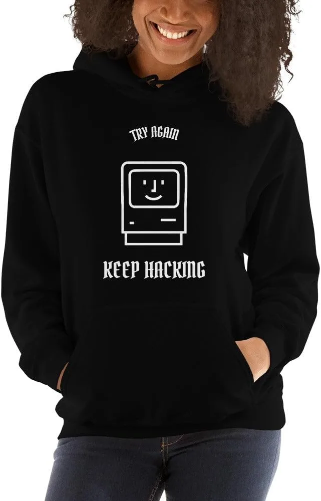 generic Keep hacking - худи с белым принтом — фото 3