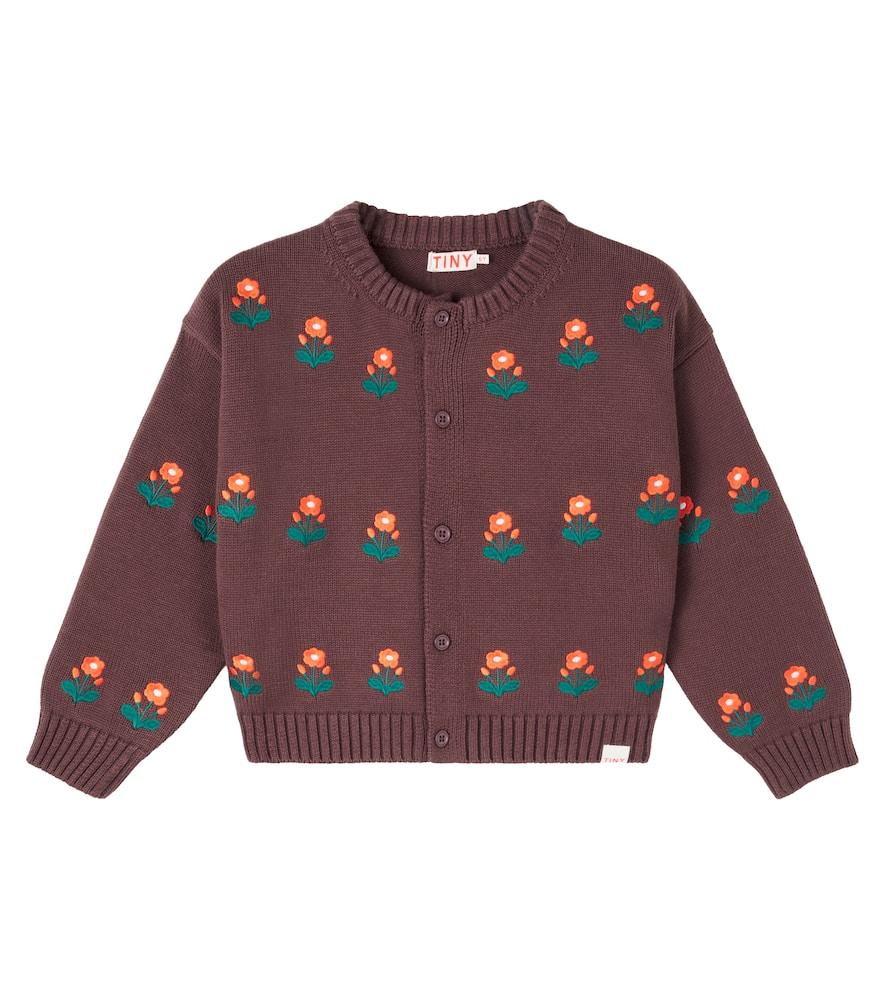 

Цветочный кардиган из хлопка и шерсти Tinycottons, Flower