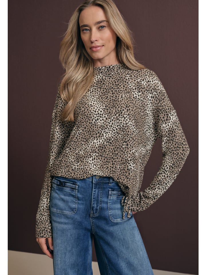 

Рубашка серо-коричневого и черного цветов Street One