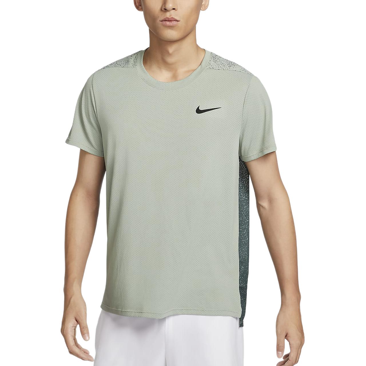 Футболка Nike Dri Fit FW24 Court Slam для тенниса мужская Horizon Green — фото 2
