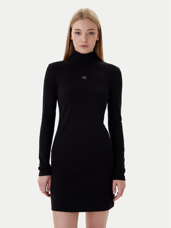 

Повседневное платье slim fit LV047E204G Calvin Klein Jeans, черный