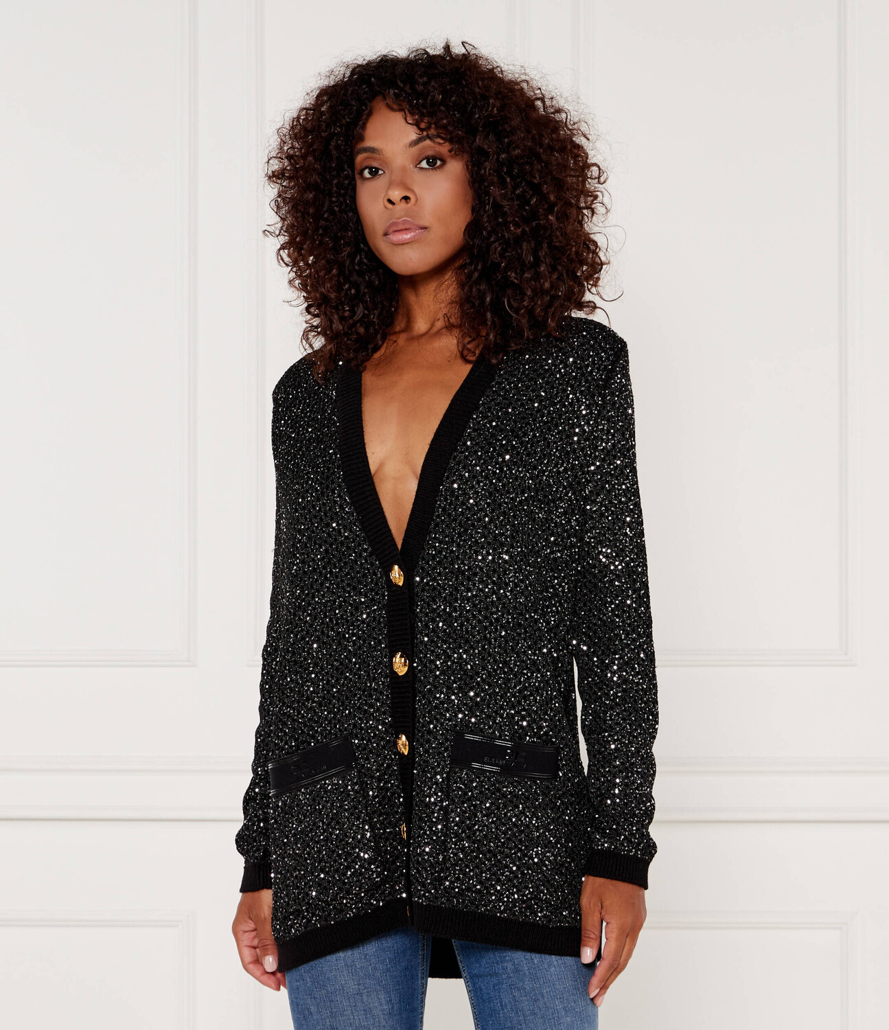 

Свитер Elisabetta Franchi Regular Fit, черный