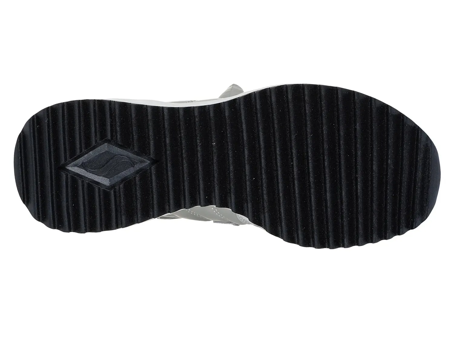 Ботинки женские зимние Skechers Uno Peaks из нейлона на шнуровке, серебристый металлик — фото 4