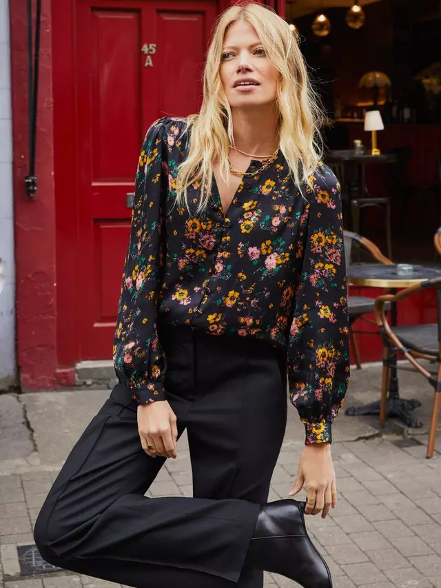 

Блуза Baukjen Meadow Floral, цвет black/multi