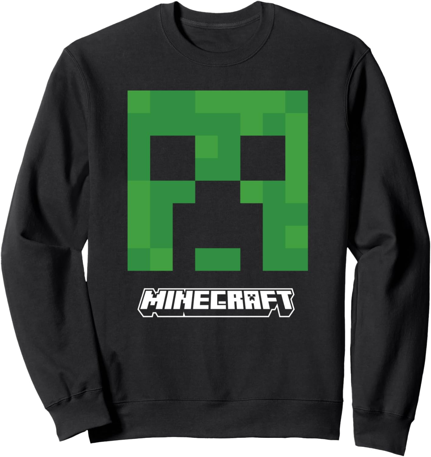 

Толстовка с логотипом Minecraft Creeper Big Face, черная