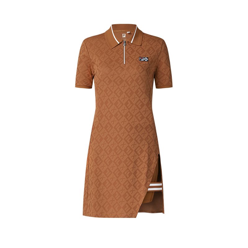 

FILA Женское платье с короткими рукавами для тенниса Pineapple Brown