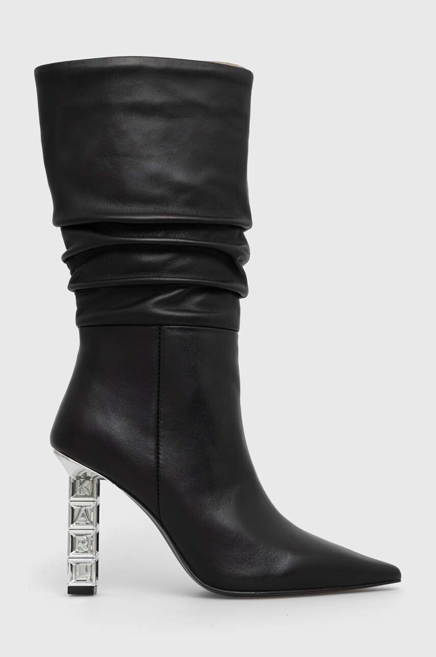 

Кожаные сапоги Karl Lagerfeld KOLUMN, черный