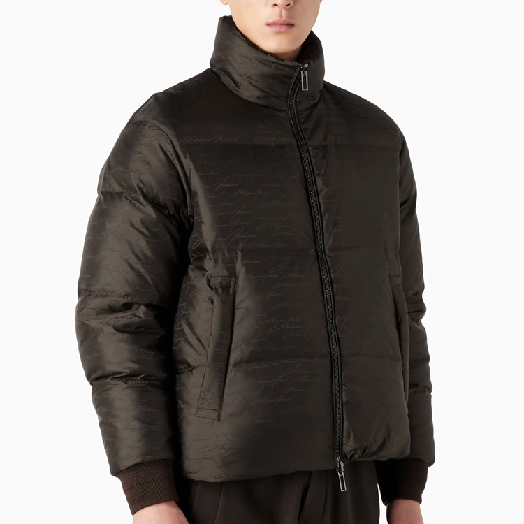 

Куртка пуховая мужская EMPORIO ARMANI черная, Черный, Куртка пуховая мужская EMPORIO ARMANI черная