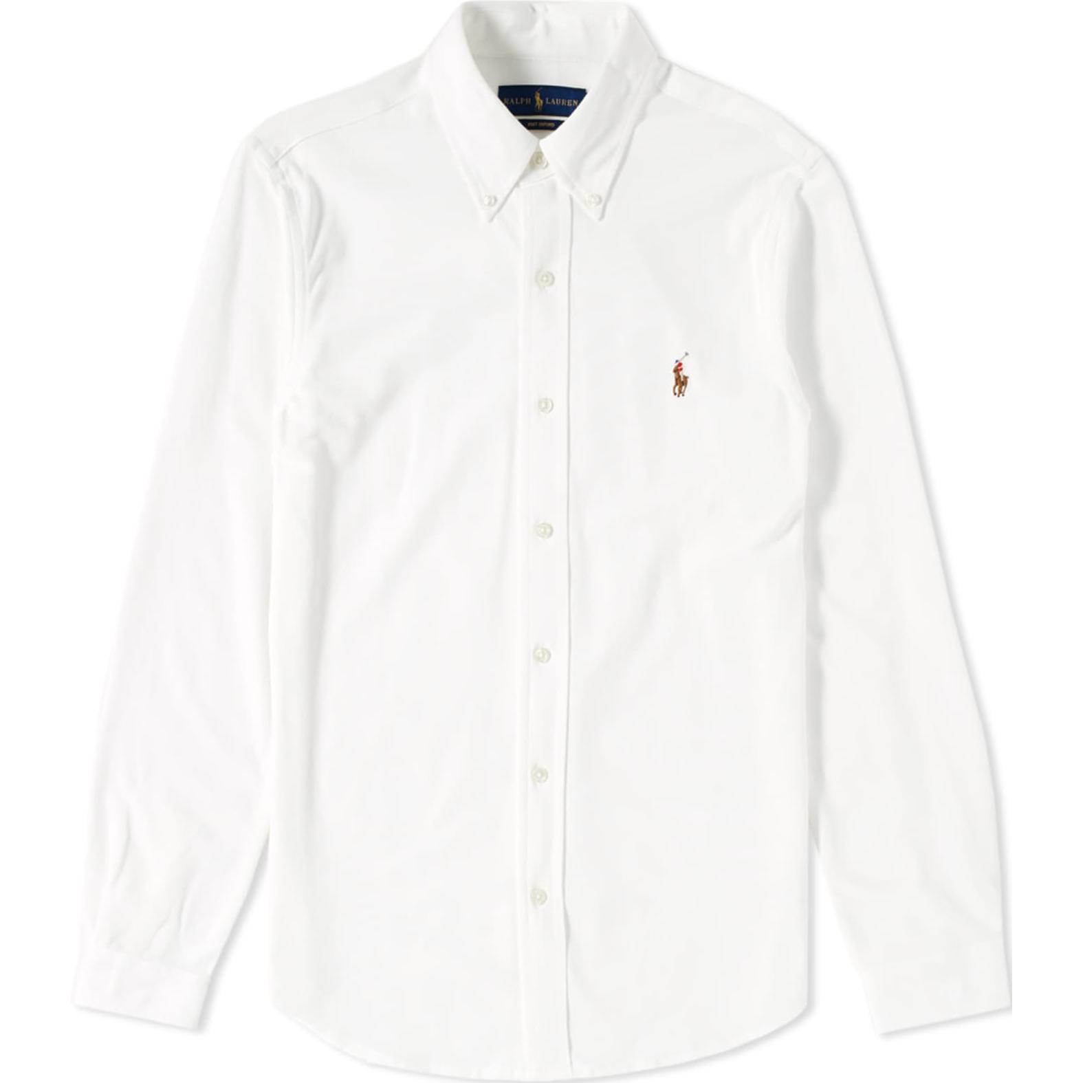 

Хлопковая рубашка Polo Ralph Lauren, белый