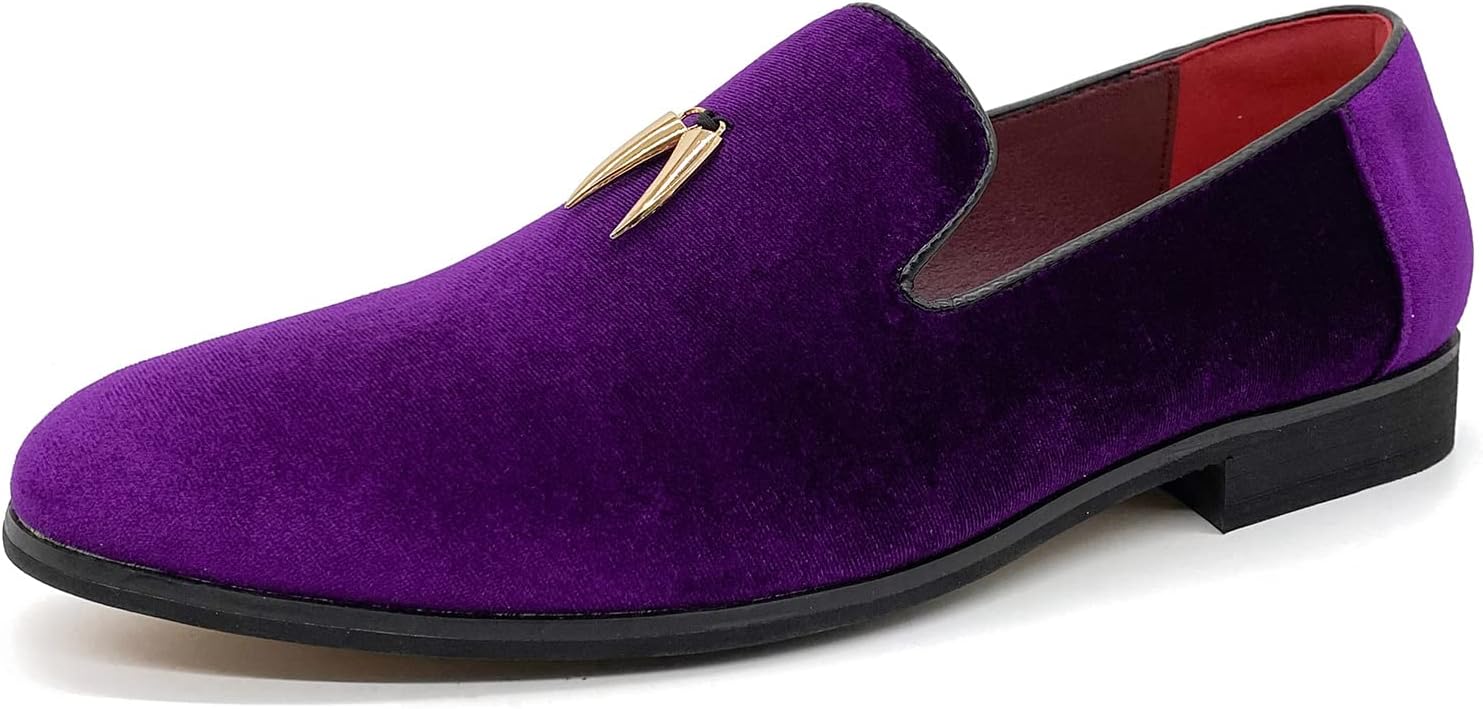 

Мужские люксовые лоферы CMM с пенни, слипоны для вечеринок и танцев, фиолетовый