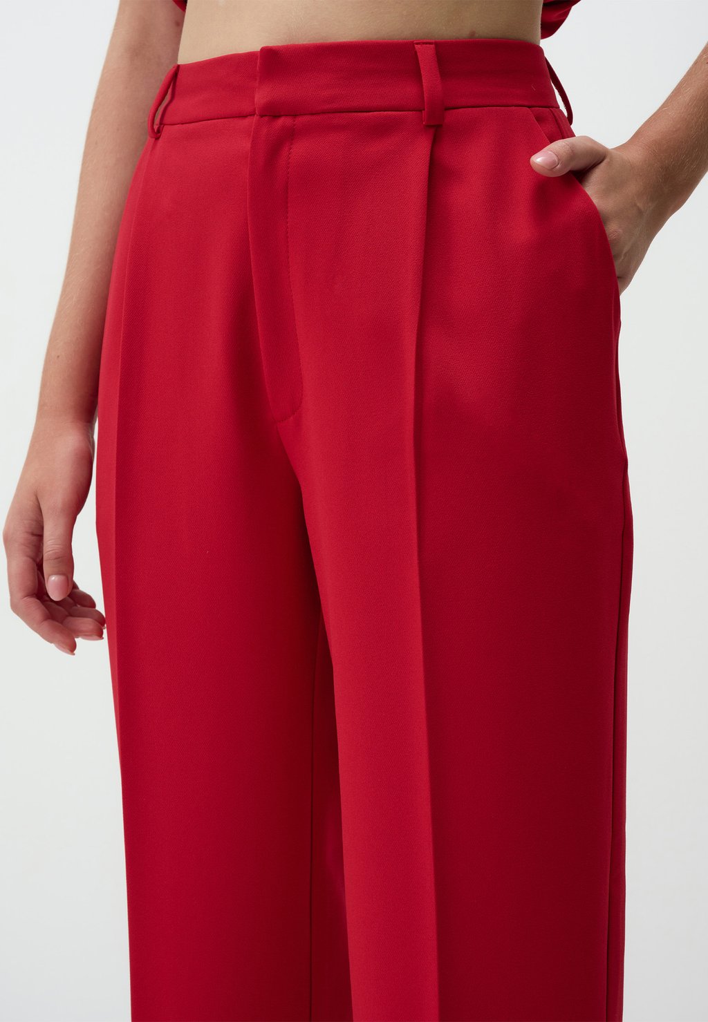 

Брюки HIGH WAIST RELAXED FIT Jimmy Key, красный