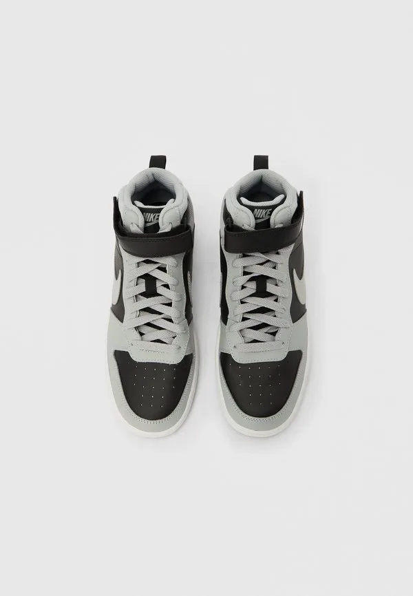 Court borough mid 2 унисекс высокие кроссовки Nike Sportswear, Black/Smoke Grey/White — фото 4