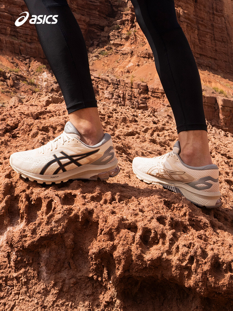 Кроссовки мужские Asics GT00 10 с сеткой, темно-коричневый — фото 2