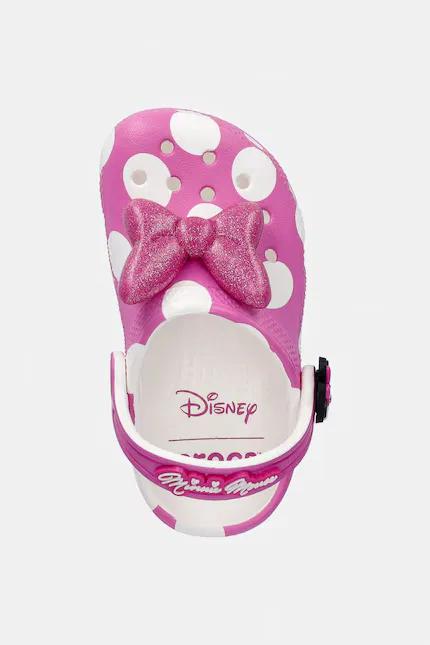 Сланцы с принтом Minnie Mouse Classic Clog T Crocs, розовый — фото 4