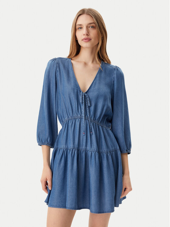 

Платье на каждый день свободного покроя DW0DW20612 Tommy Jeans, синий