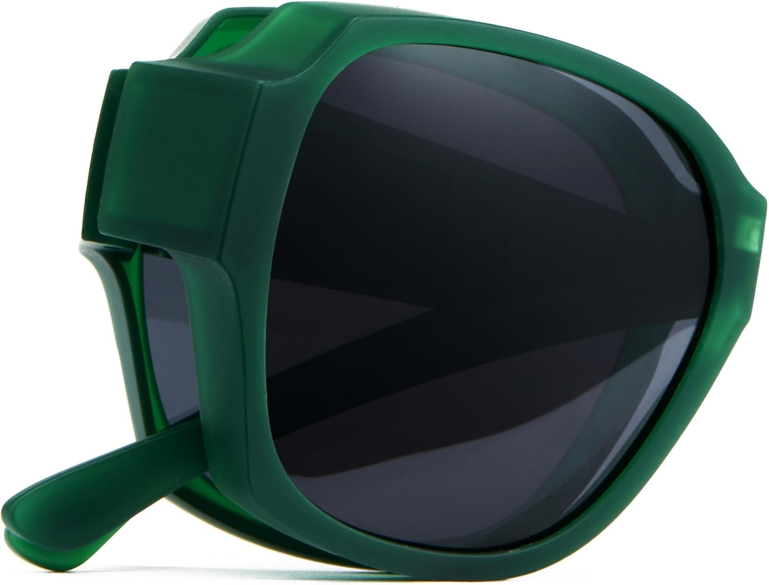 

Поляризованные солнцезащитные очки Cyxus 2 в 1, складные и надеваемые поверх обычных, для женщин и мужчин, квадратная форма, защита от УФ-излучения UV400, для вождения, P1128, Jew Green/ Dark Grey-p1127