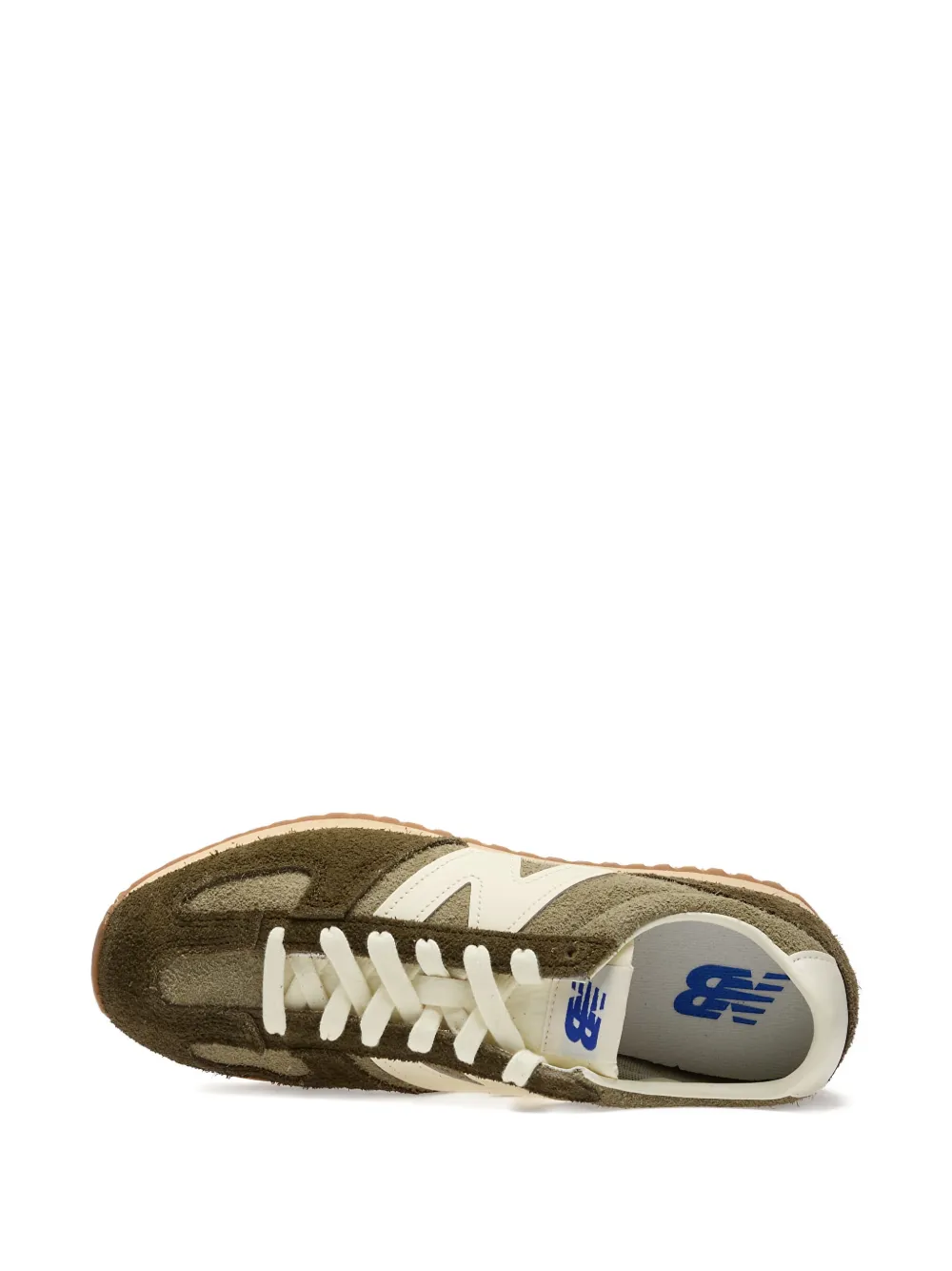 Кроссовки из замши и кожи модели 471 NEW BALANCE, зеленый — фото 4